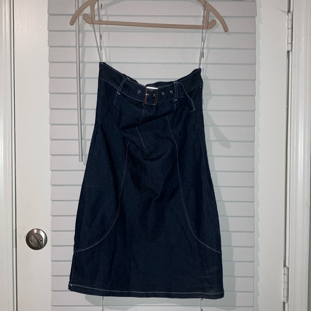 Denim Strapless Dress